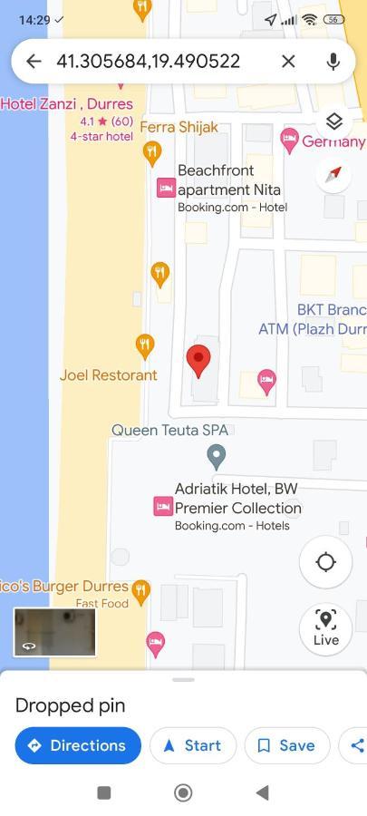 Apartament Calm Blue Sea Durrës Zewnętrze zdjęcie